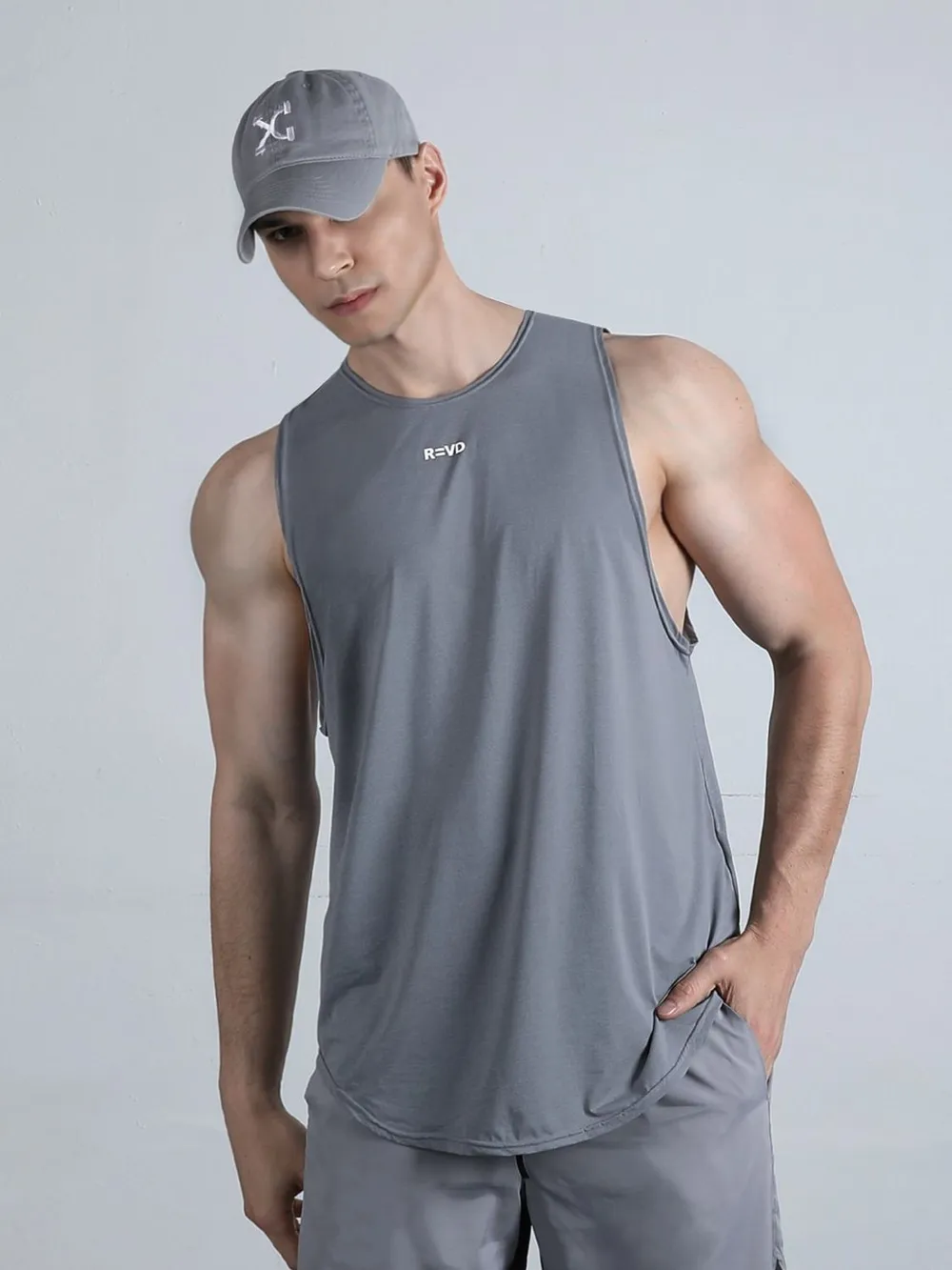 Men's Plus Size Round Neck Tank, image 4