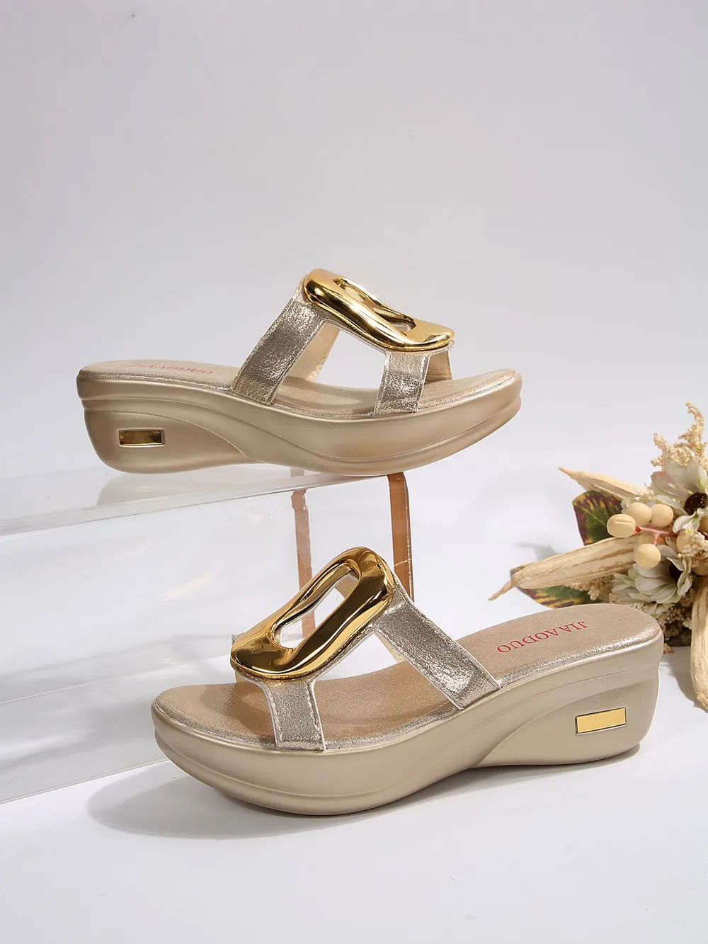 Open Toe Wedge Sandals, image 5