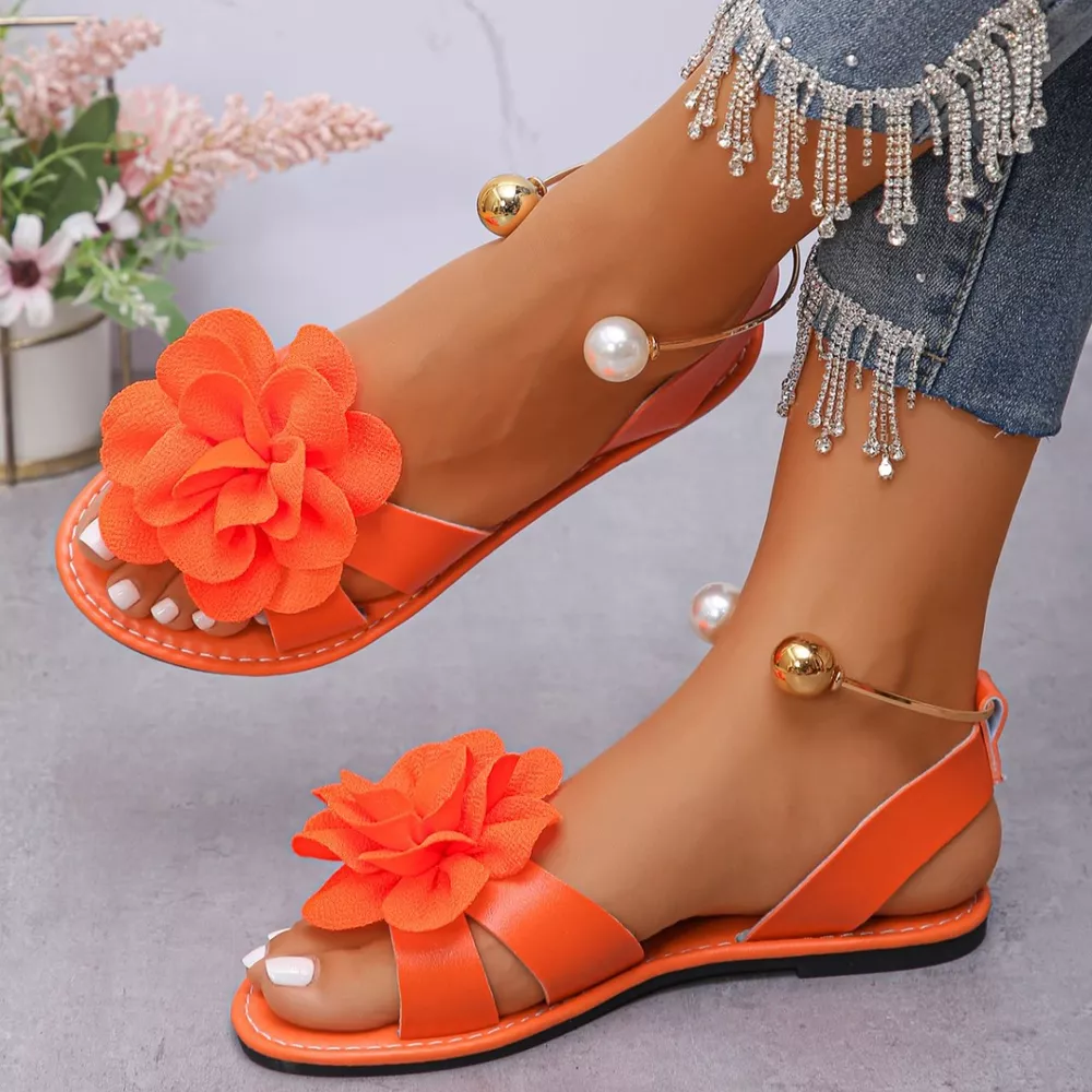 Flower Open Toe Sandals, image 5