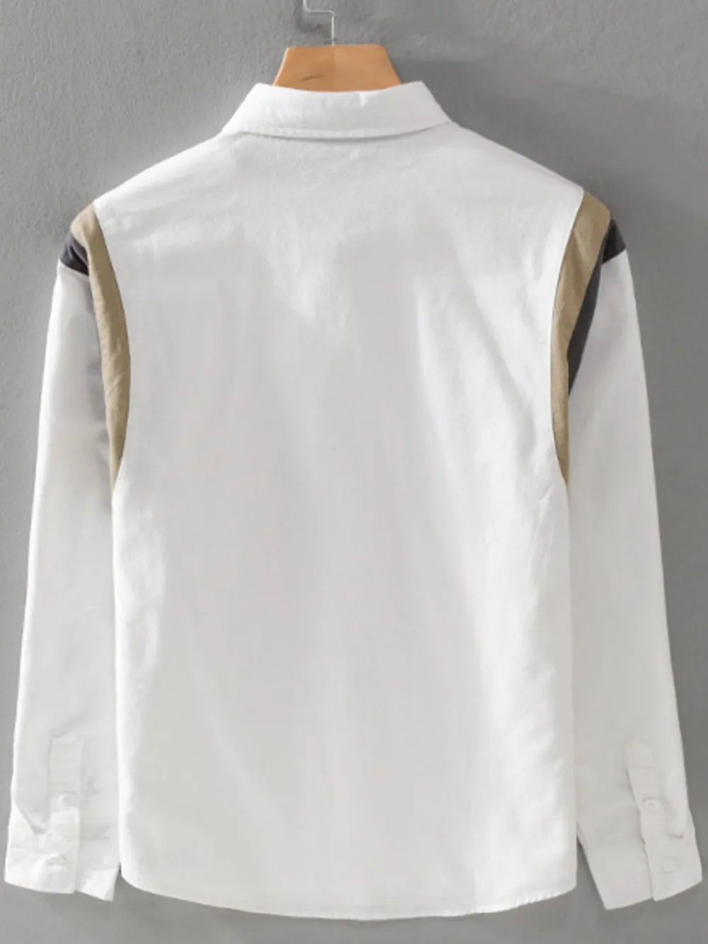Men's Plus Size Button-Up Long Sleeve Shirt, image 4