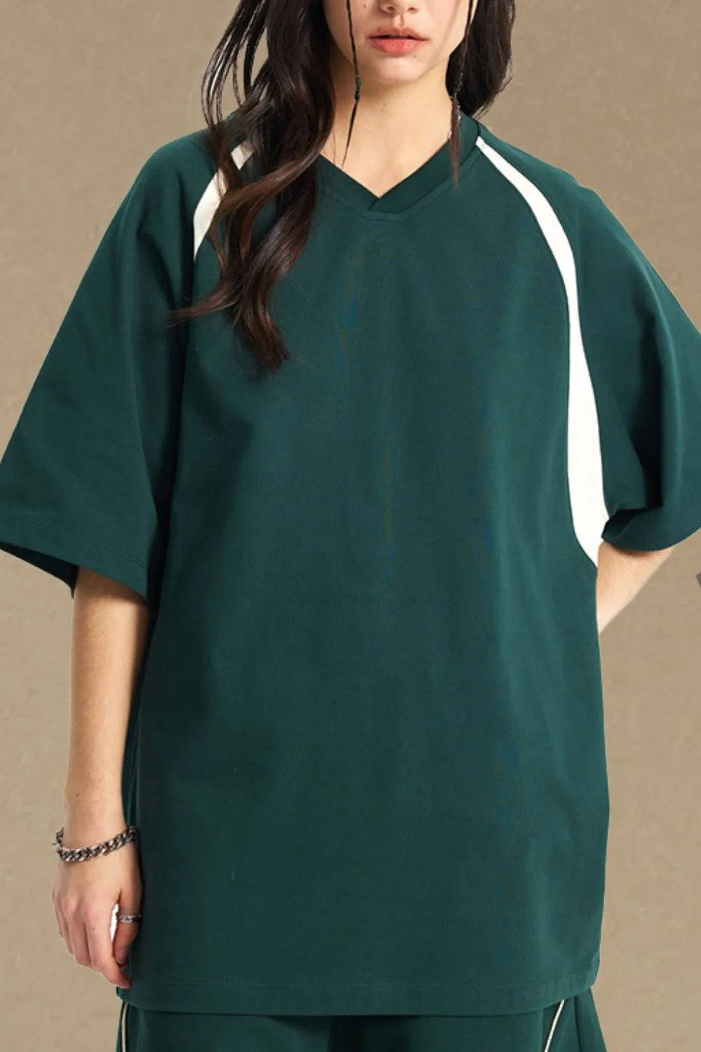 Men's Contrast Half Sleeve T-Shirt, image 3