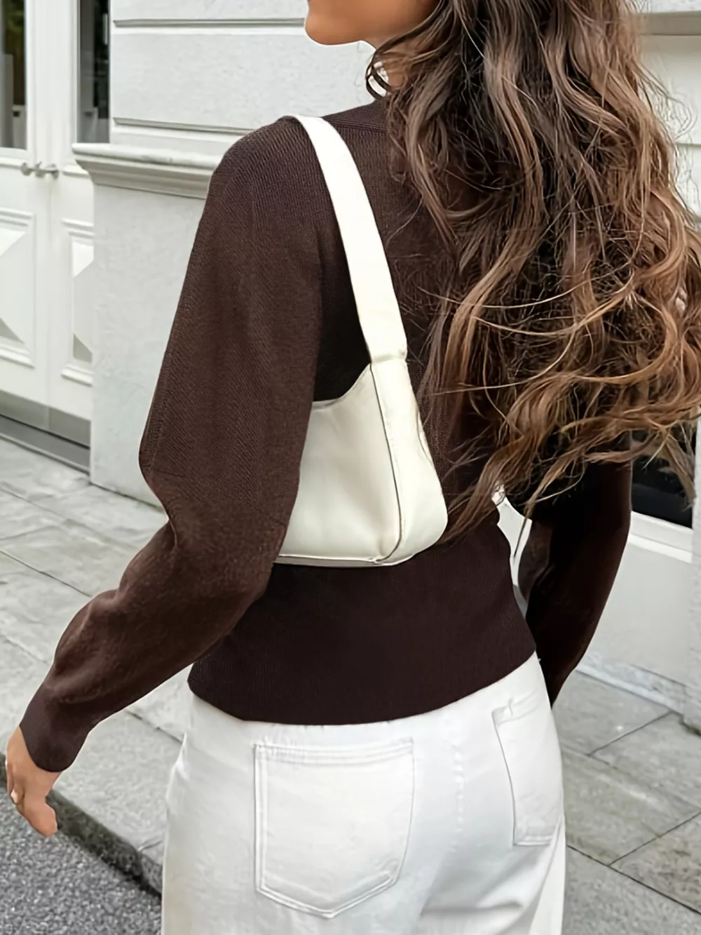 Single-Button Fitted Cardigan, image 6
