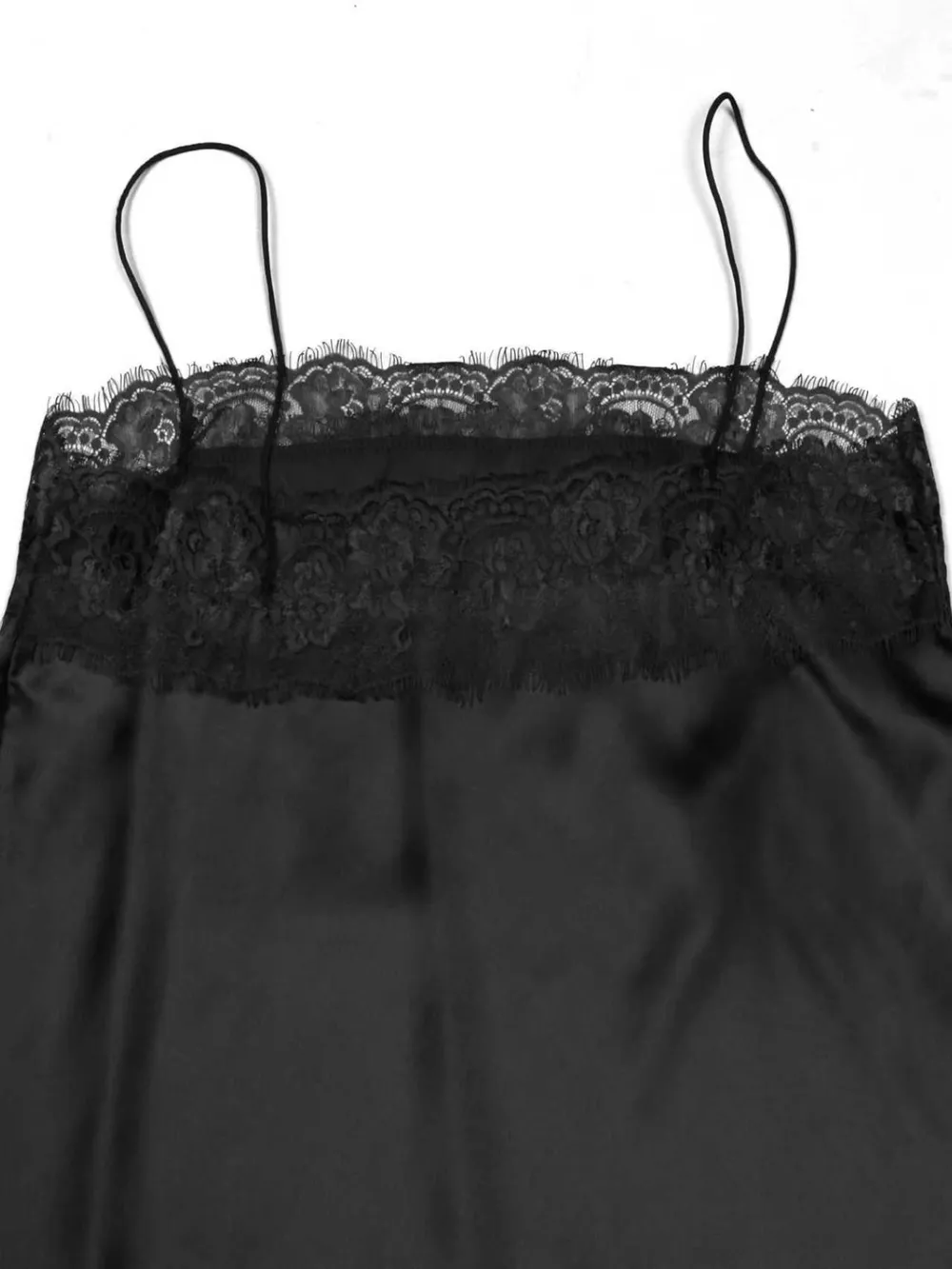Lace Trimmed Satin Cami, image 4