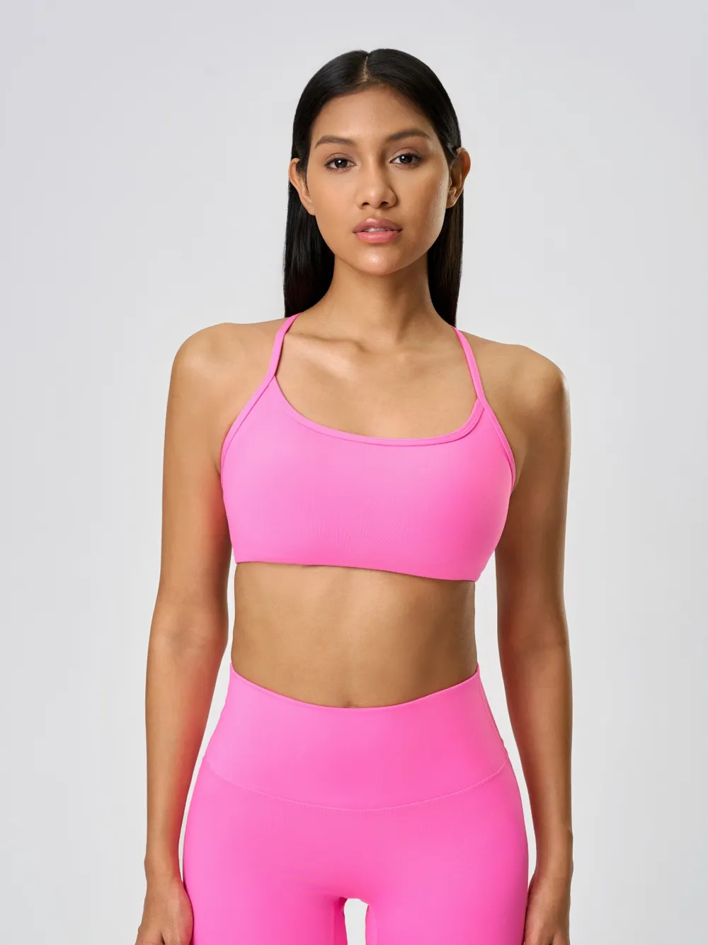 Crisscross Back Scoop Neck Active Cami with Detachable Chest Pads, image 18