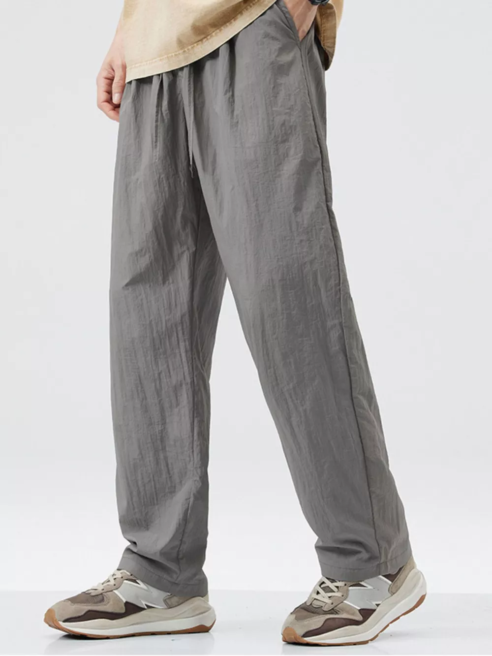 Men's Full Size Lightweight Wide Leg Casual Pants Plus Size, image 2