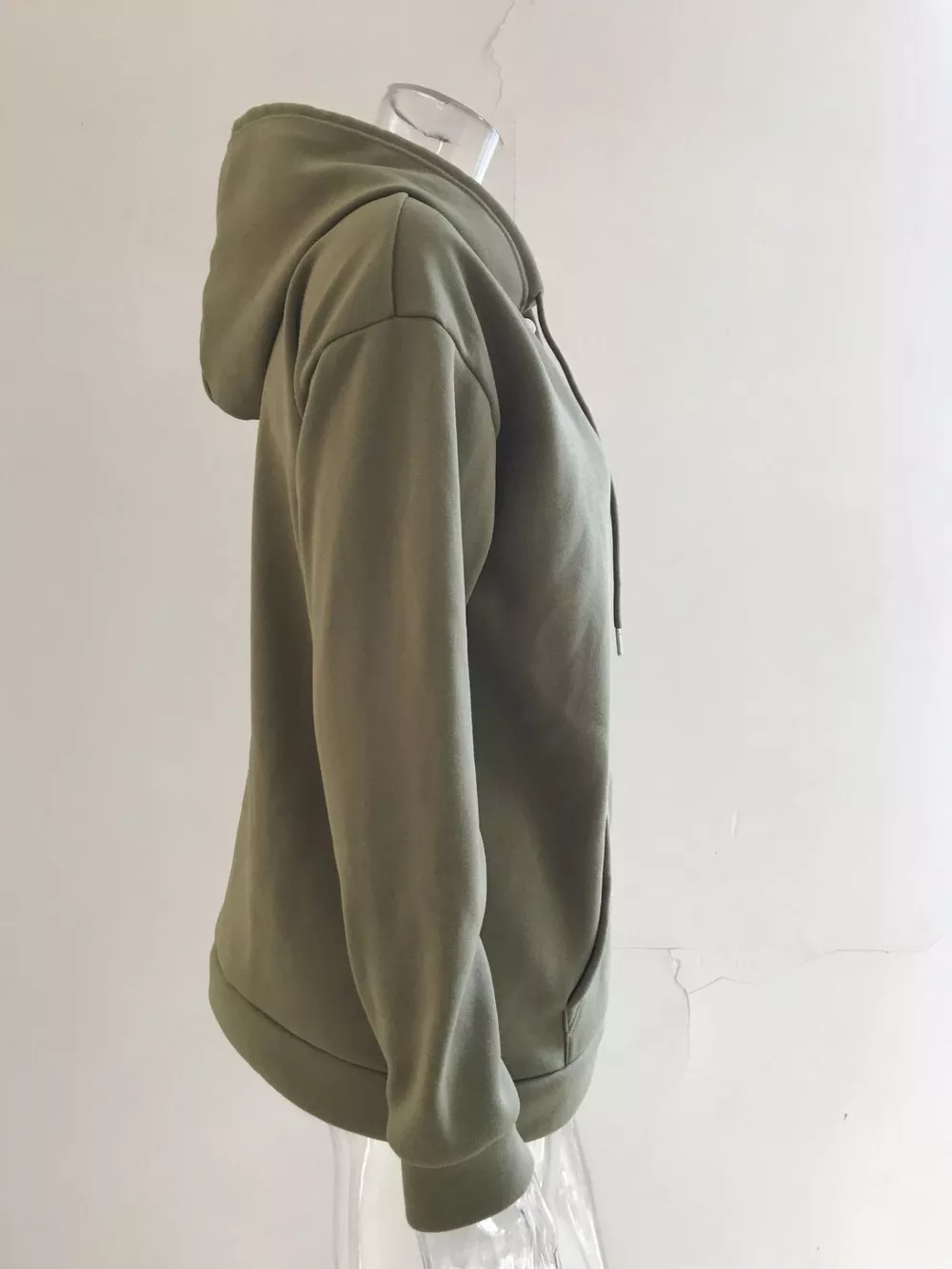 Full Size Kangaroo Pocket Drawstring Long Sleeve Hoodie Plus Size, image 13
