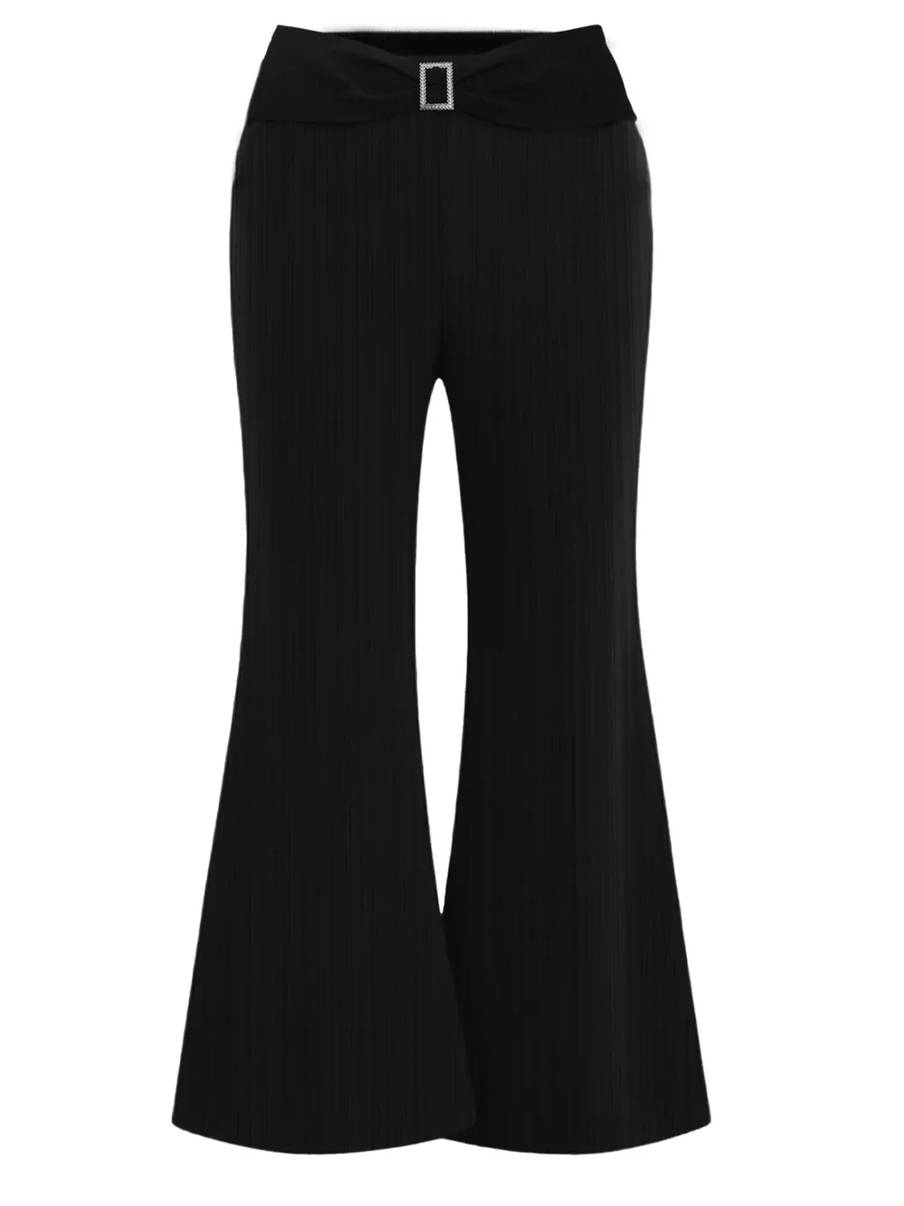 Plus Size High-Waisted Flare Pants, image 3