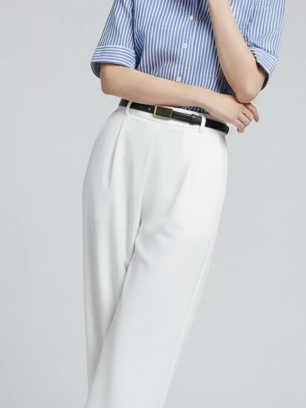Gold Buckle Skinny Belt, image 2