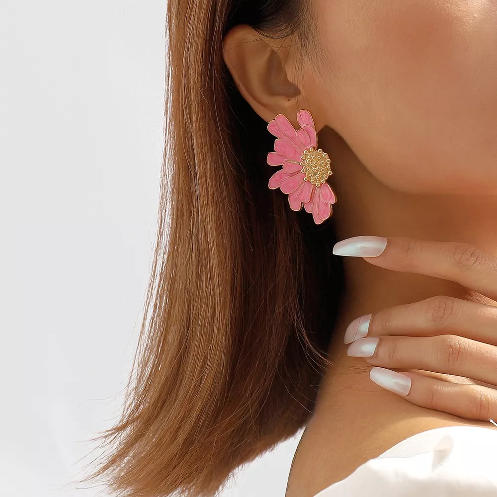Flower Stud Earrings, image 13