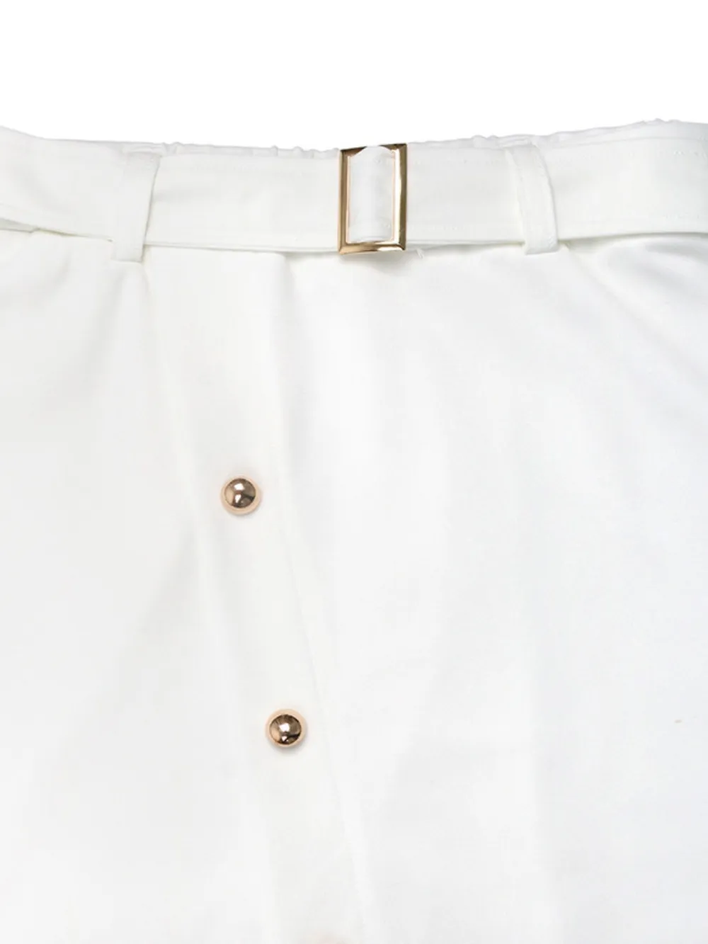 Lace Hem Detail Midi Skirt, image 4