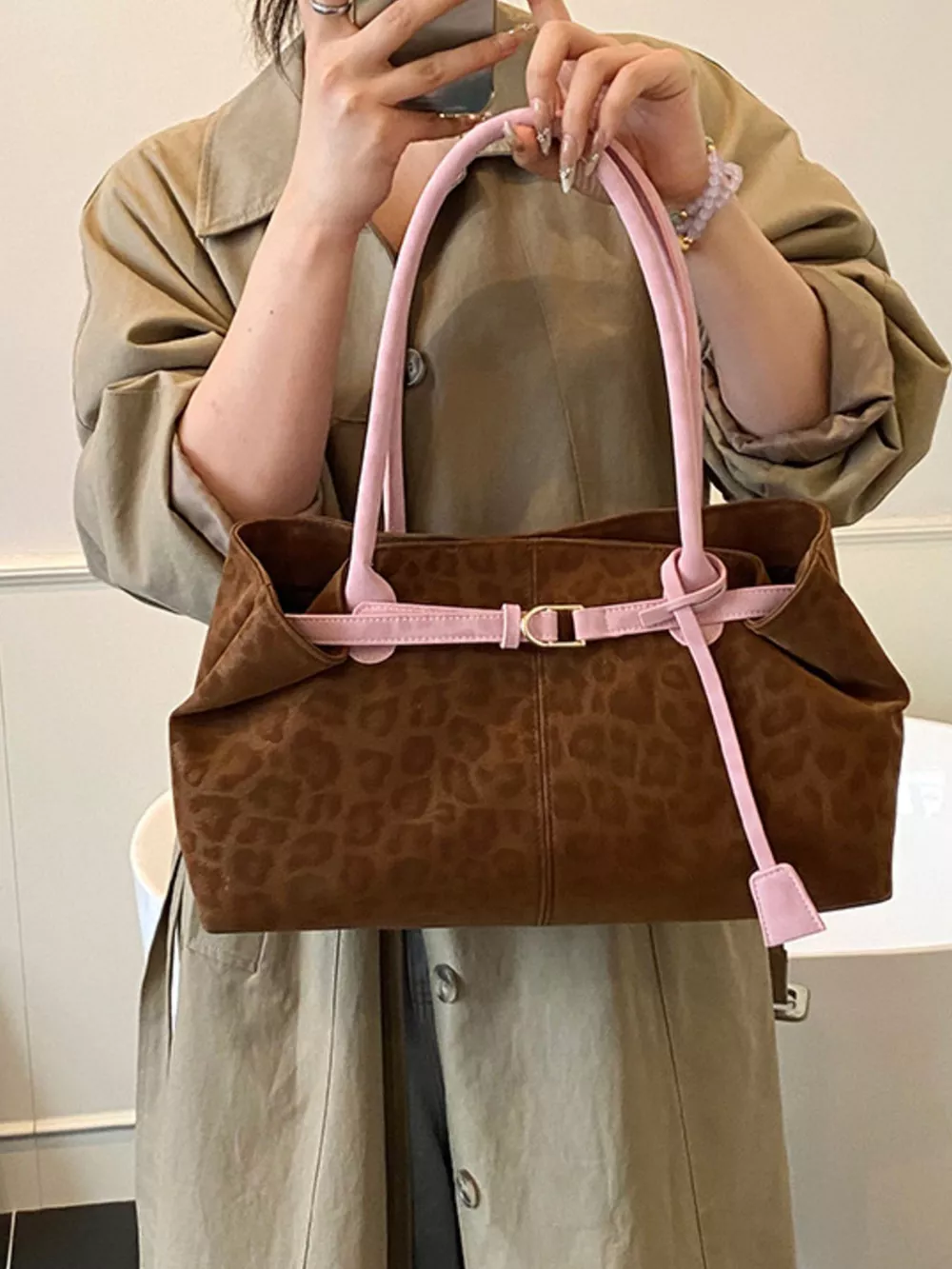 Leopard Print Handbag, image 3