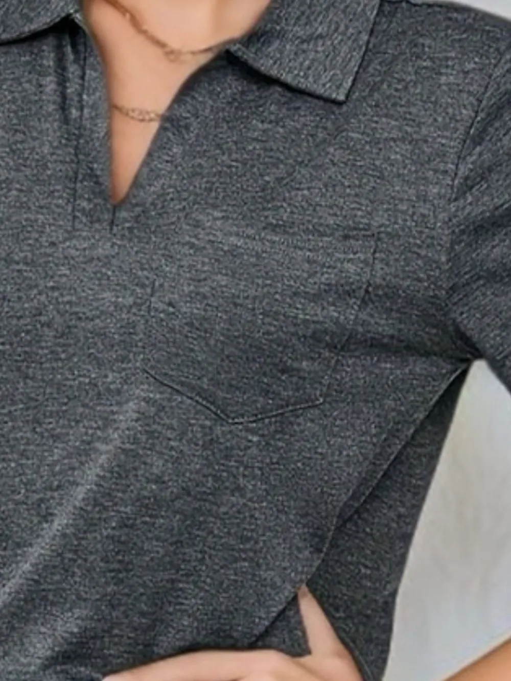 Johnny Collar Short Sleeve Top, image 13