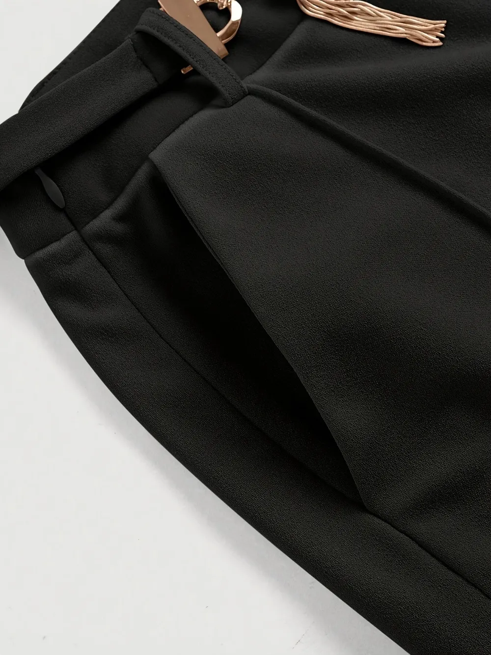 Chain Detail High Waist Pants, image 5