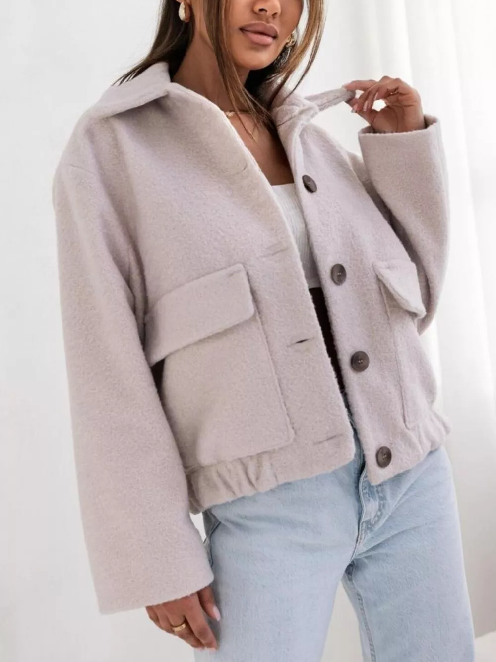 Button-Down Long Sleeve Outerwear, image 2