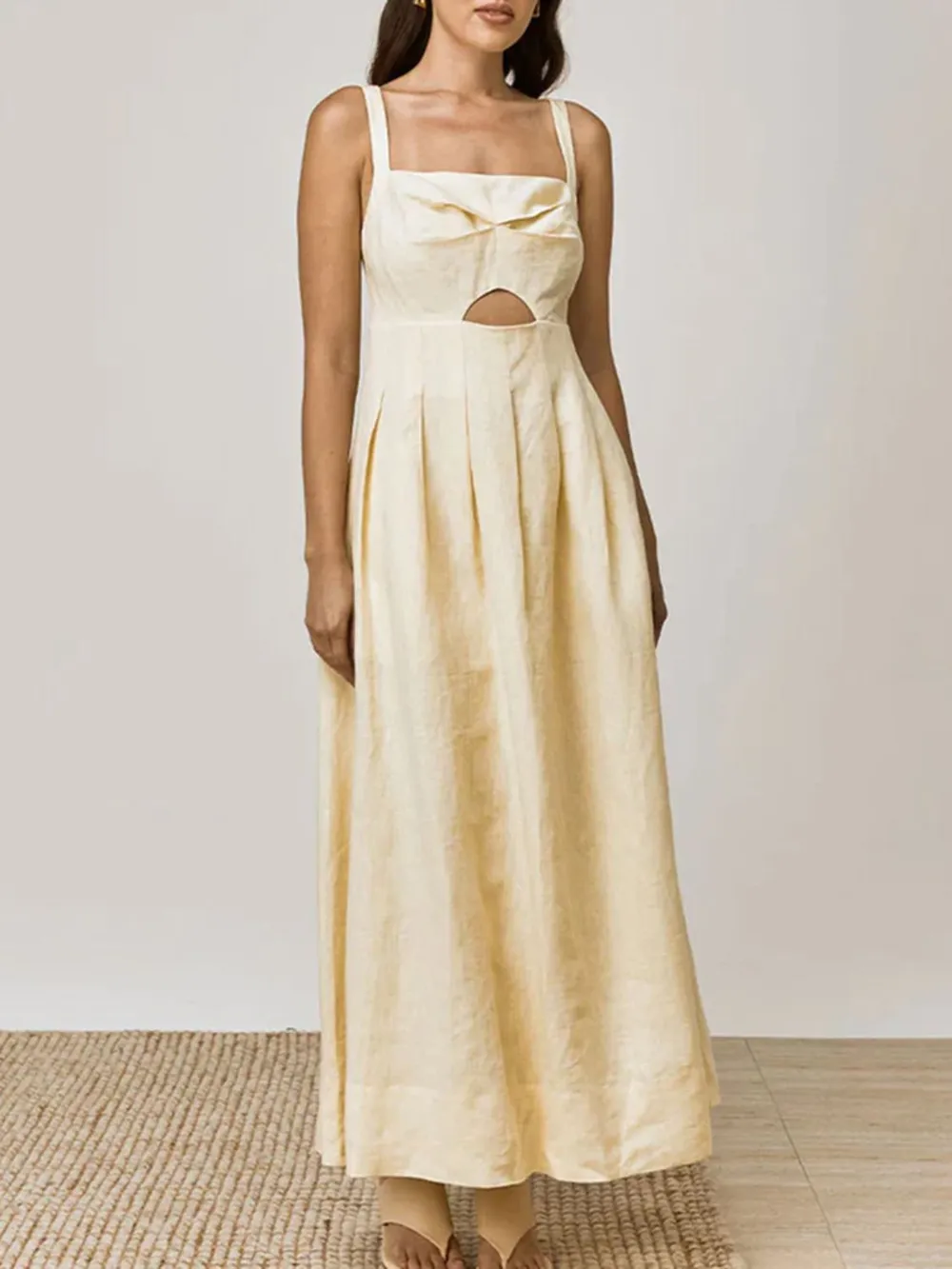 Cutout Square Neck Cami Dress, image 15