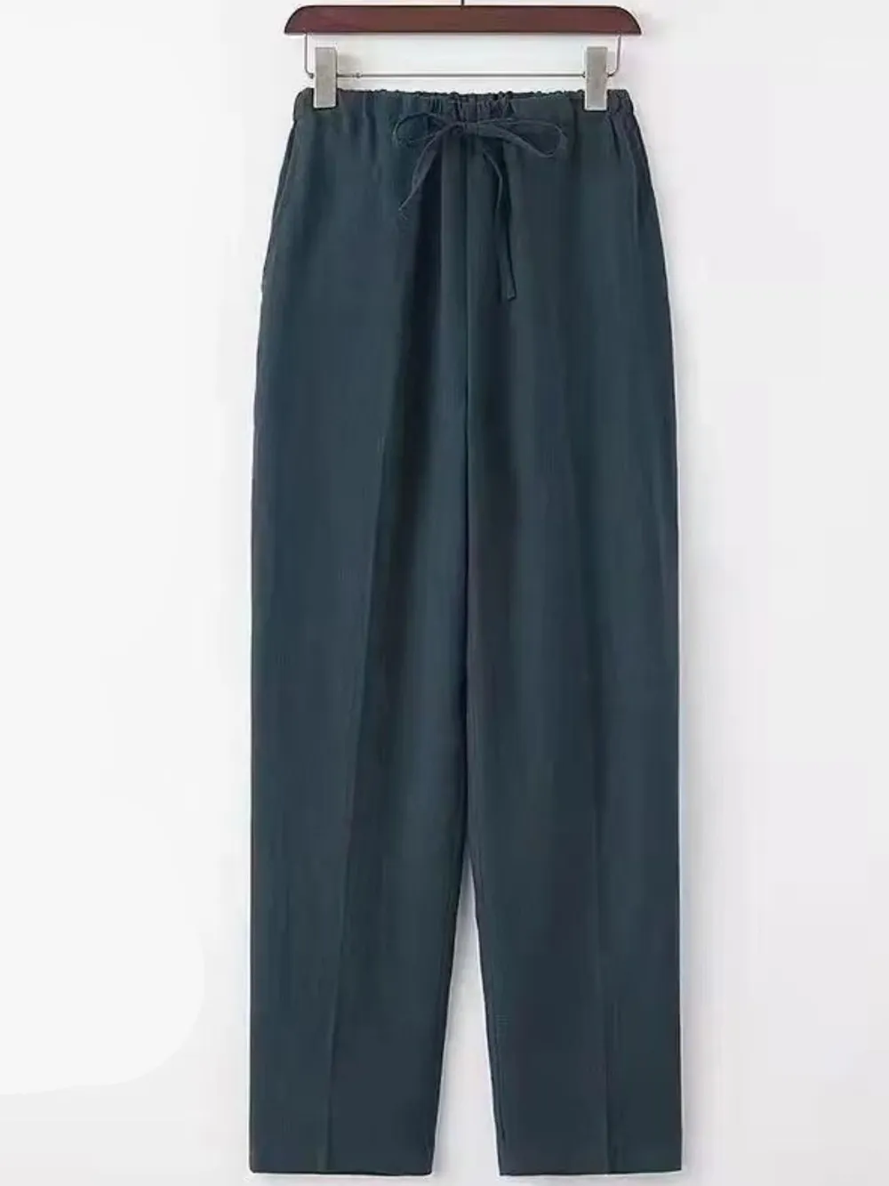 Men's Plus Size Drawstring Wide Leg Pants, image 5