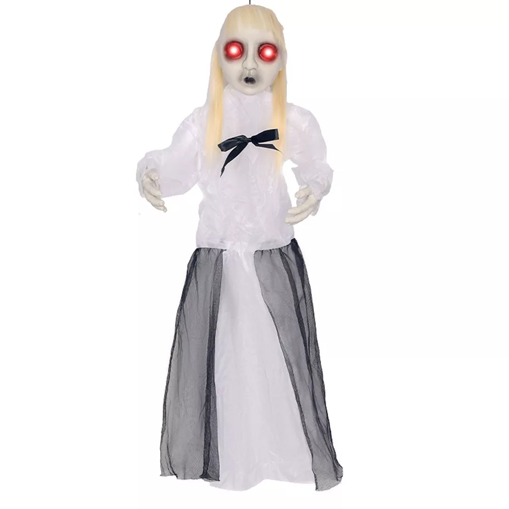 Halloween Hanging Ghost with Glowing Eyes, image 6