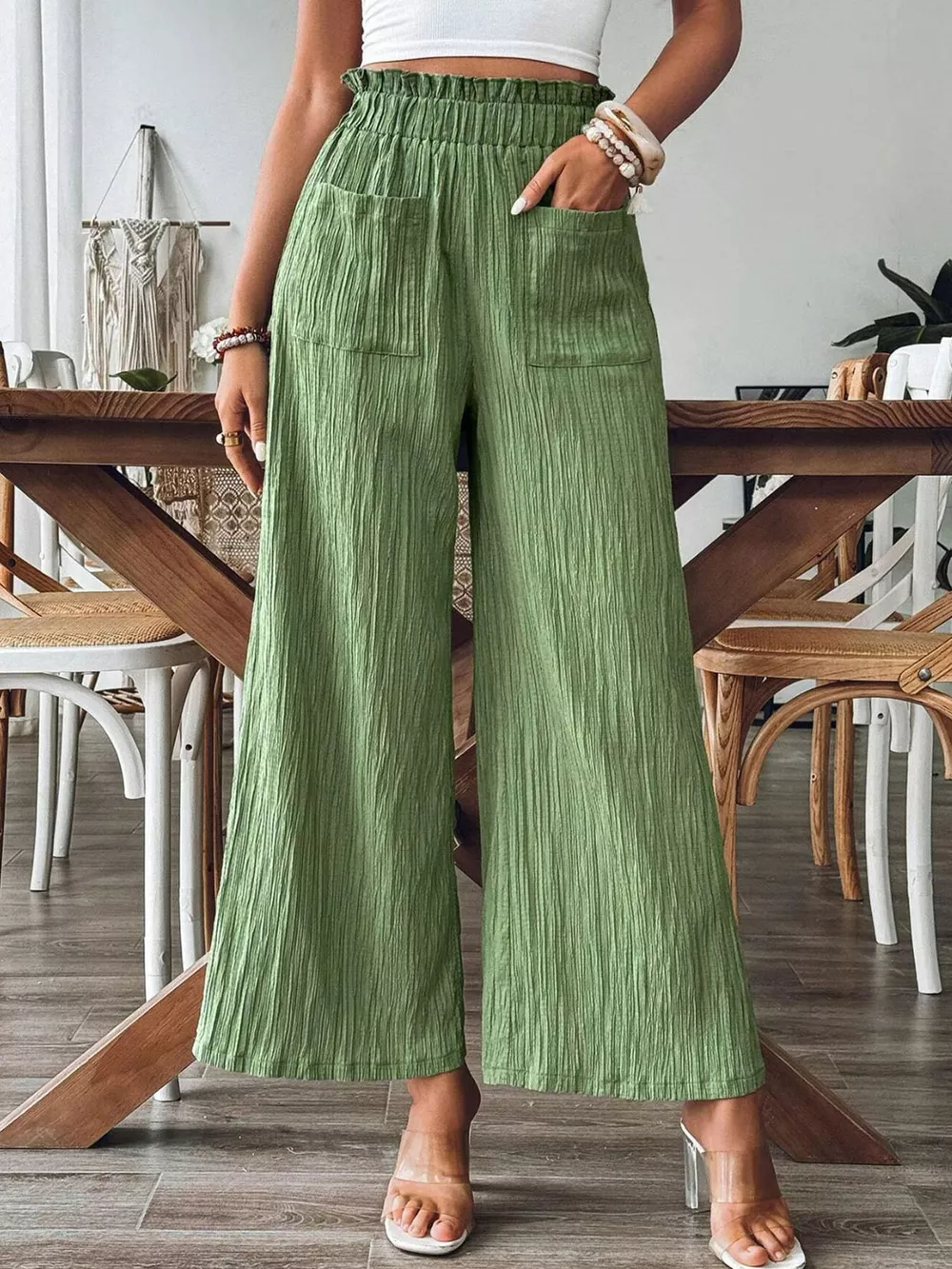 High-Waisted Wide Leg Pants, image 6