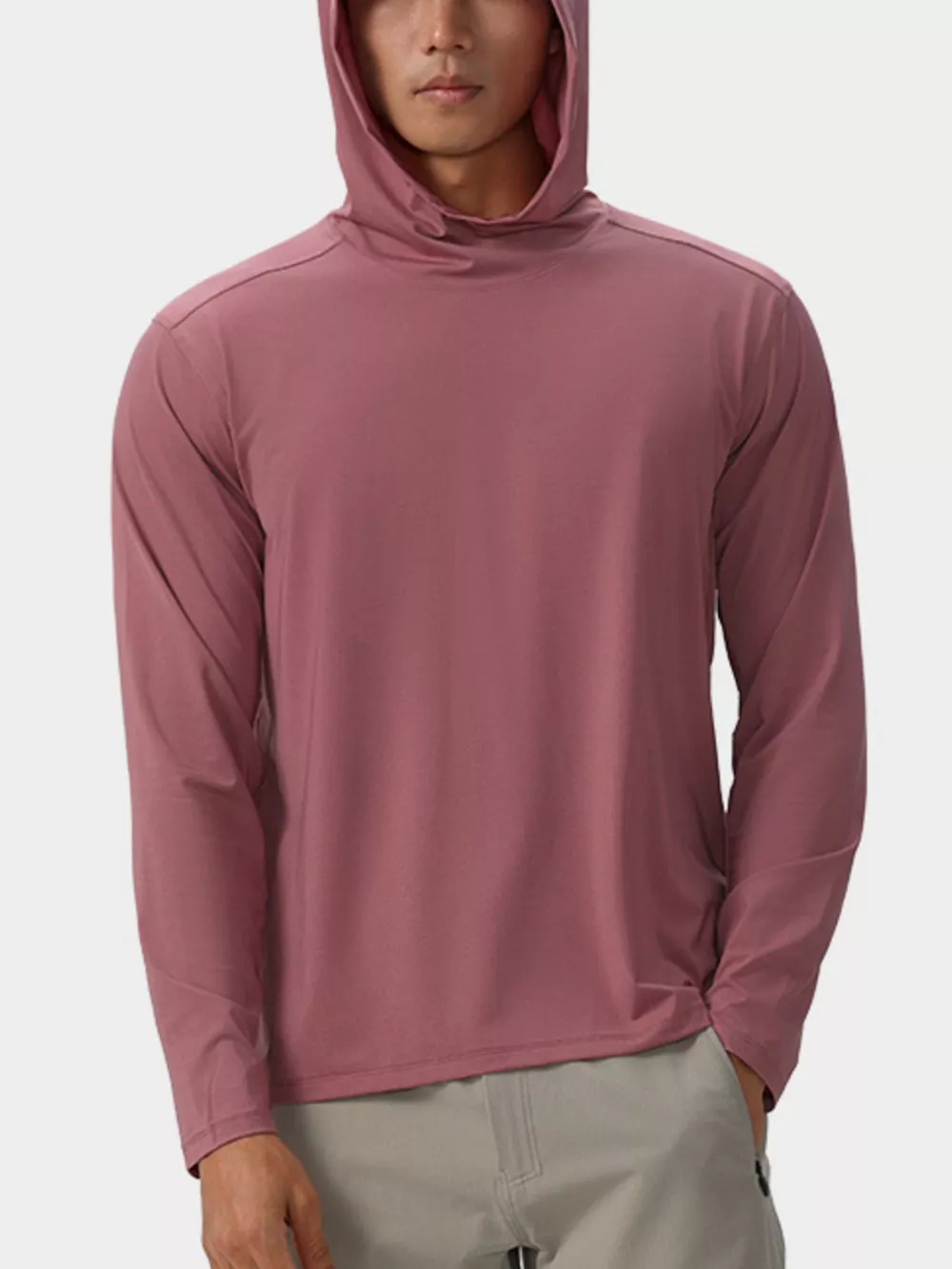 Men's Solid Color Long Sleeve Hoodie, image 11