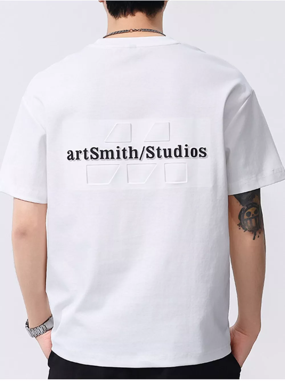 Men's Plus Size Round Neck Short Sleeve T-Shirt, image 9