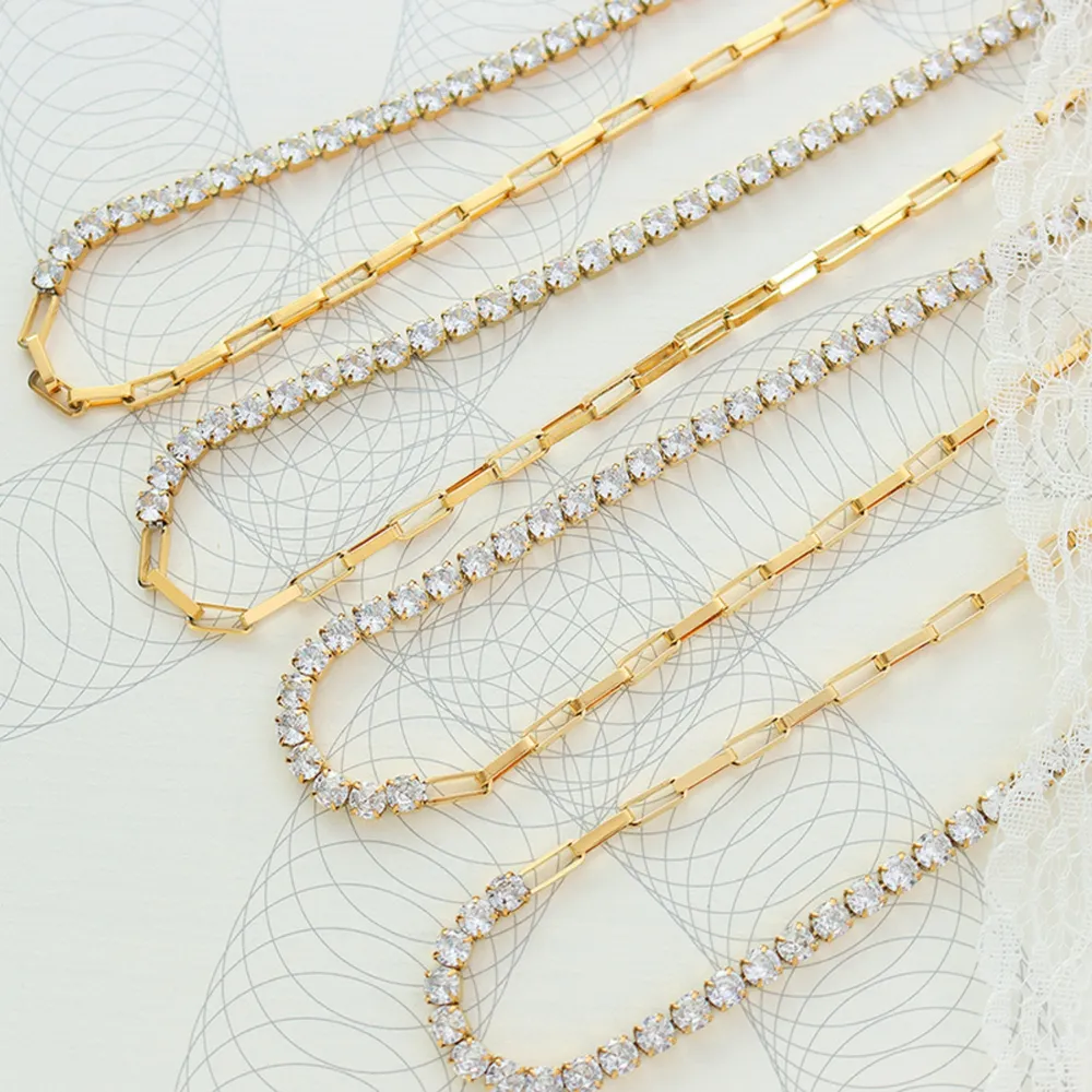 Zircon Titanium Steel Necklace, image 3