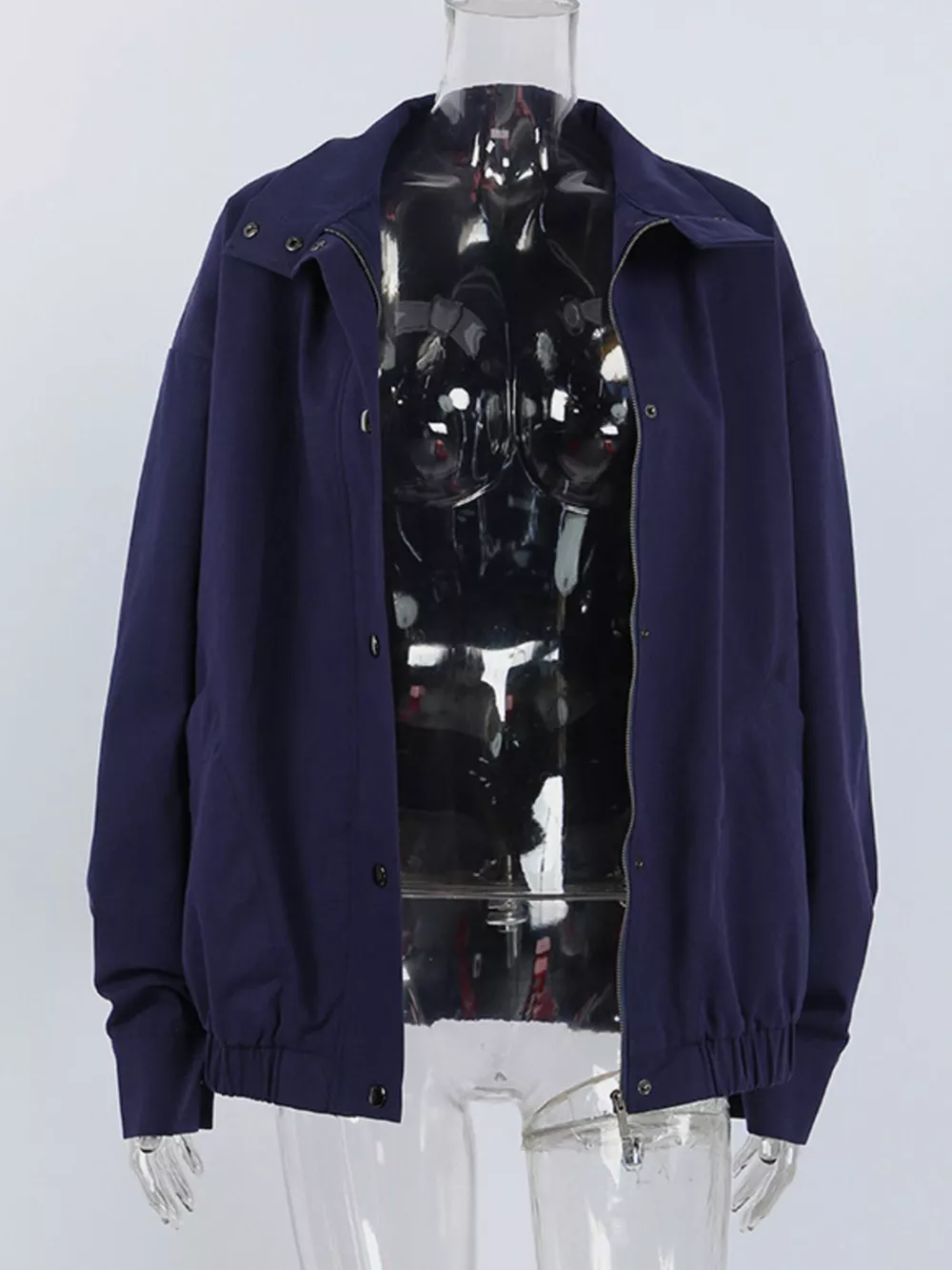 Snap Down Dropped Shoulder Jacket, image 5