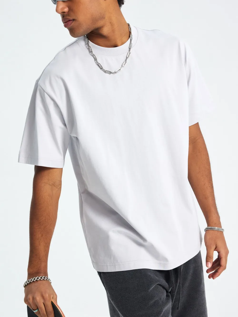 Men's Classic Crew Neck Oversized T-Shirt, image 3