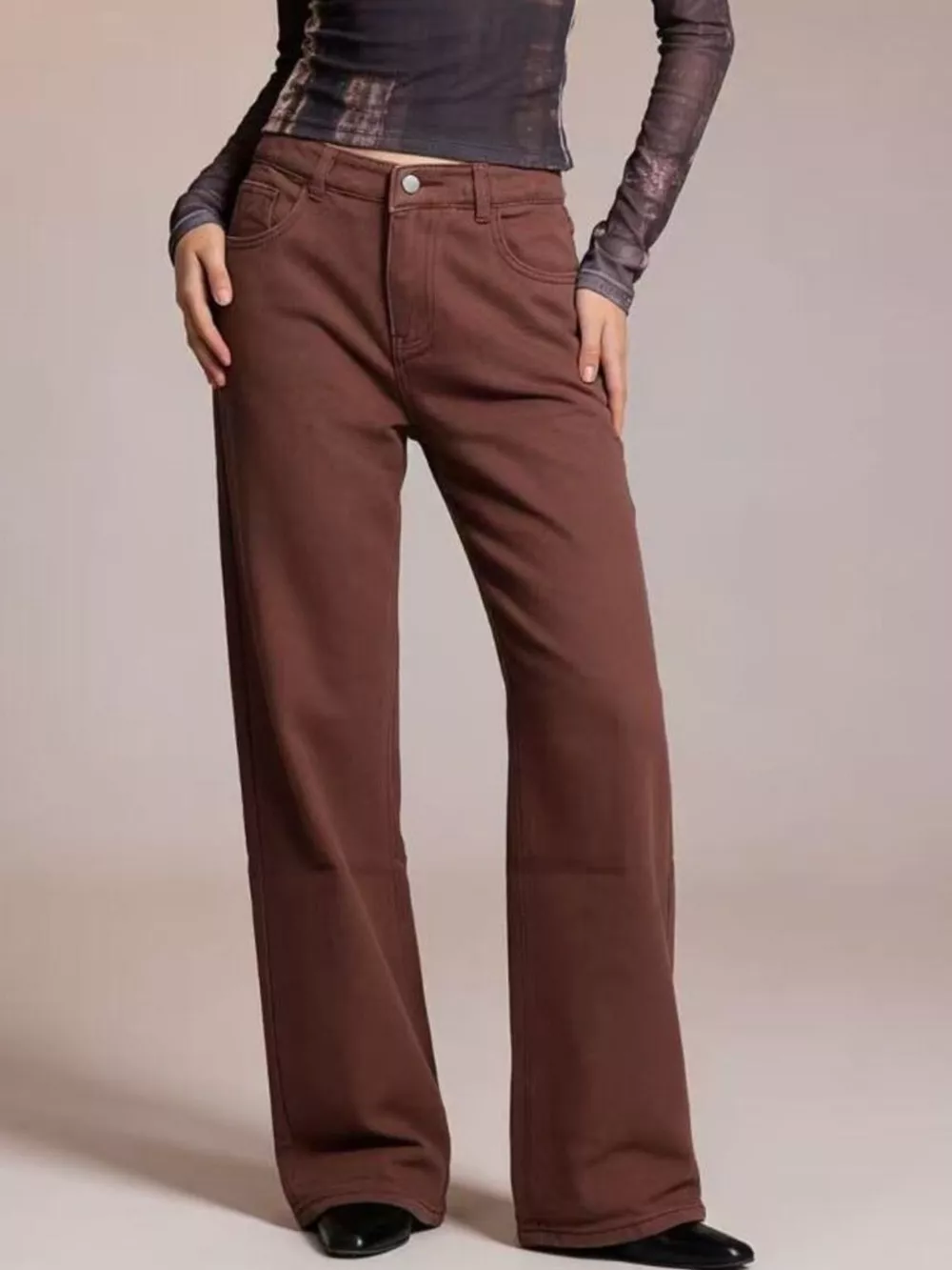 Butterfly Back Wide Leg Jeans, image 12