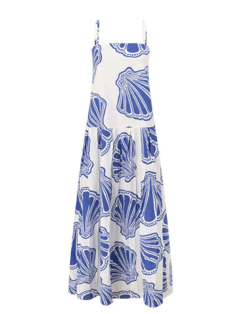 Seashell Print Maxi Cami Dress, image 3