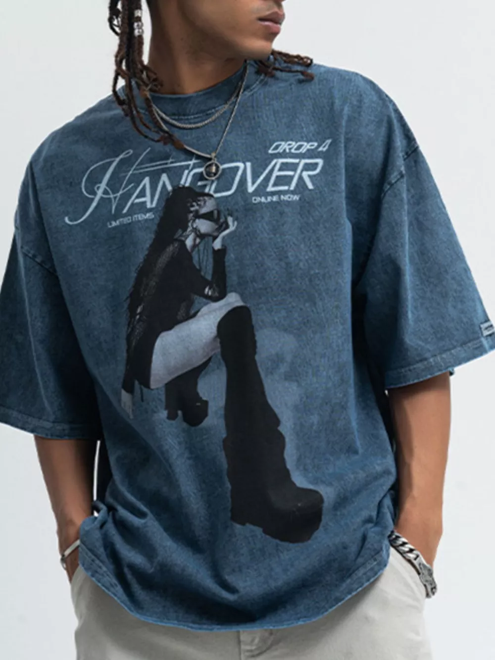 Men's Graphic Round Neck Half Sleeve T-Shirt, image 3