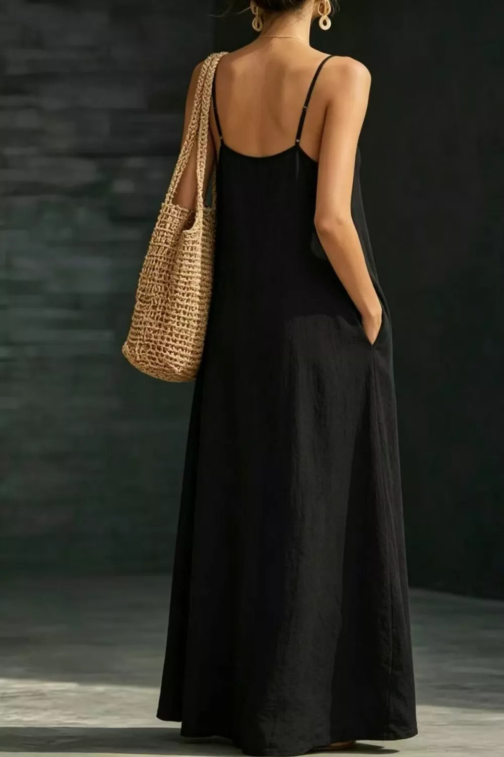 Sleeveless Loose Fit Maxi Dress, image 9