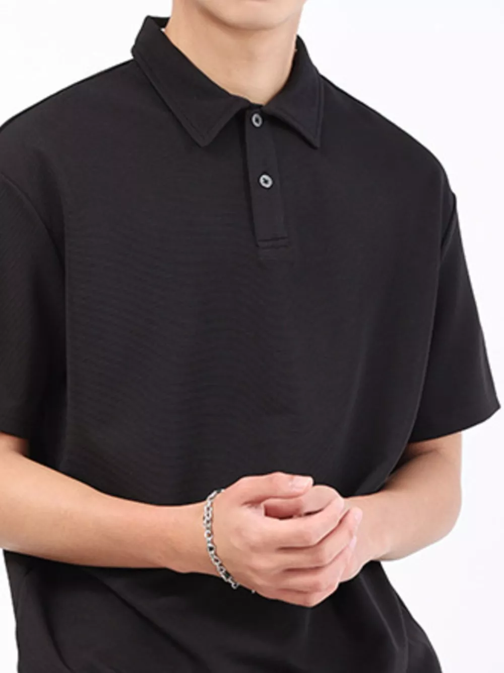 Men's Plus Size Textured Breathable Performance Polo, image 7