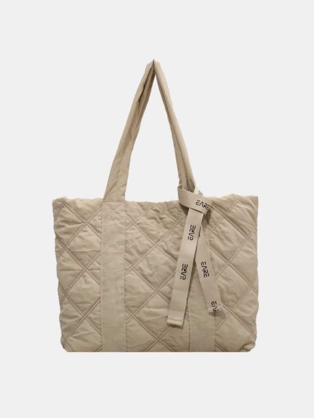 Quilted Nylon Large Tote Bag, image 8