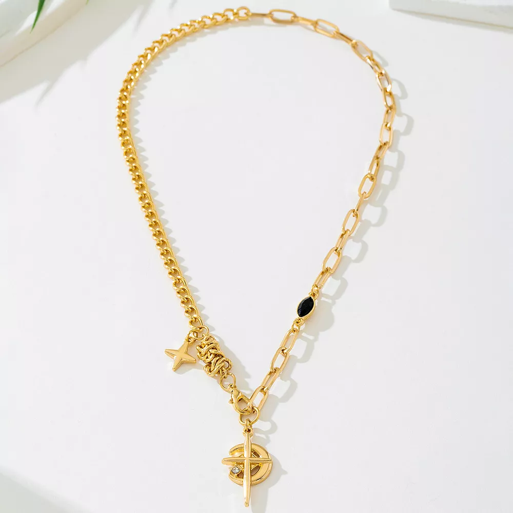 18K Gold-Plated Cross Pendant Necklace, image 6