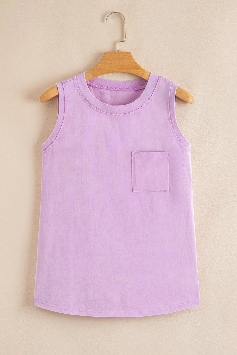 Round Neck Tank with Chest Pocket, image 12