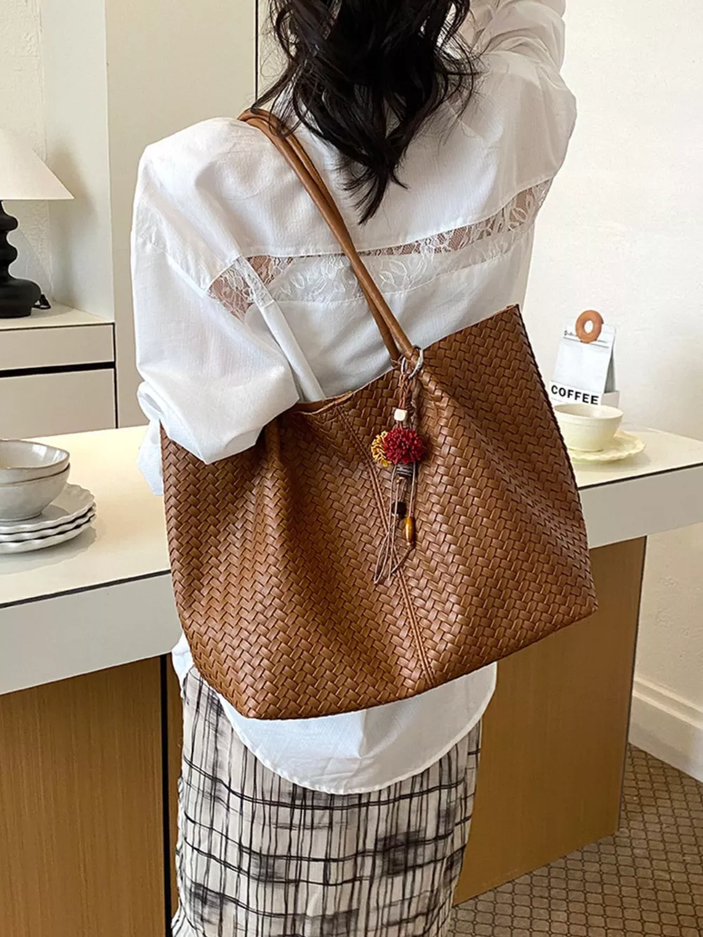 PU Leather Tote Bag, image 6