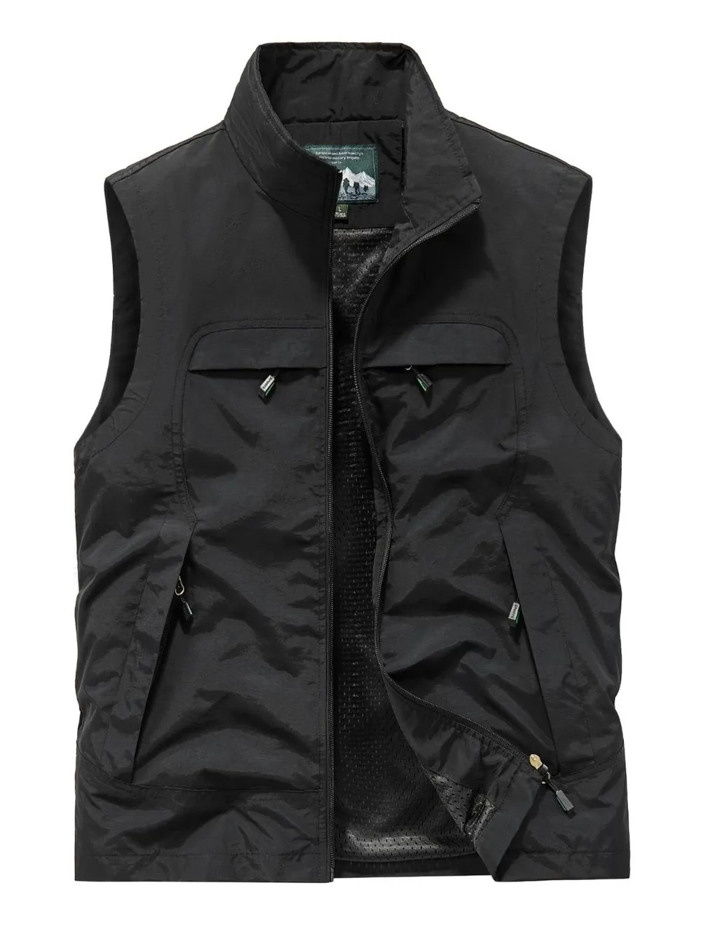 Men's Plus Size Zip Up Vest, image 7