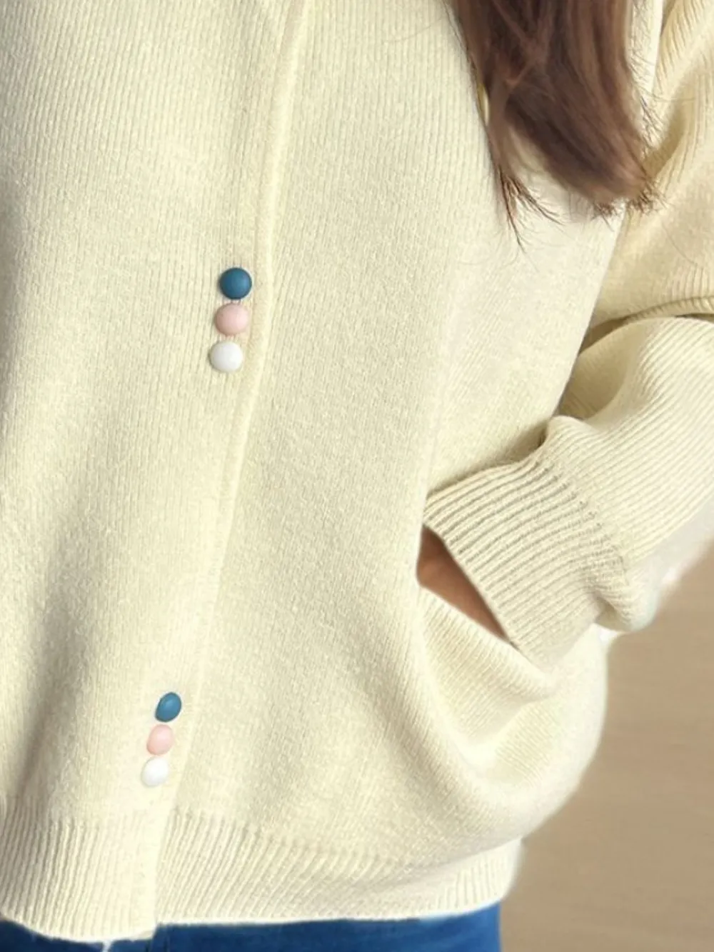 Button Down Long Sleeve Cardigan with Pockets, image 16