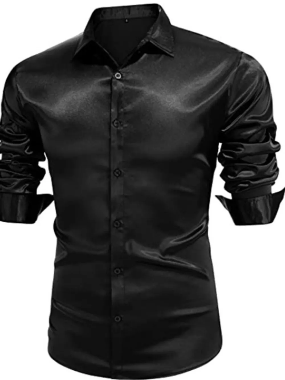 Men's Full Size Button Up Long Sleeve Shirt Plus Size, image 7