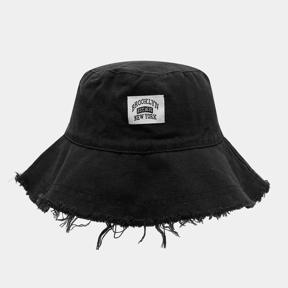 Frayed Hem Bucket Hat