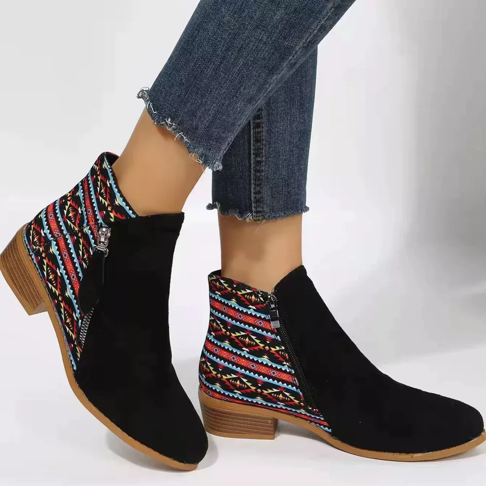 Point Toe Block Heels Boots, image 15