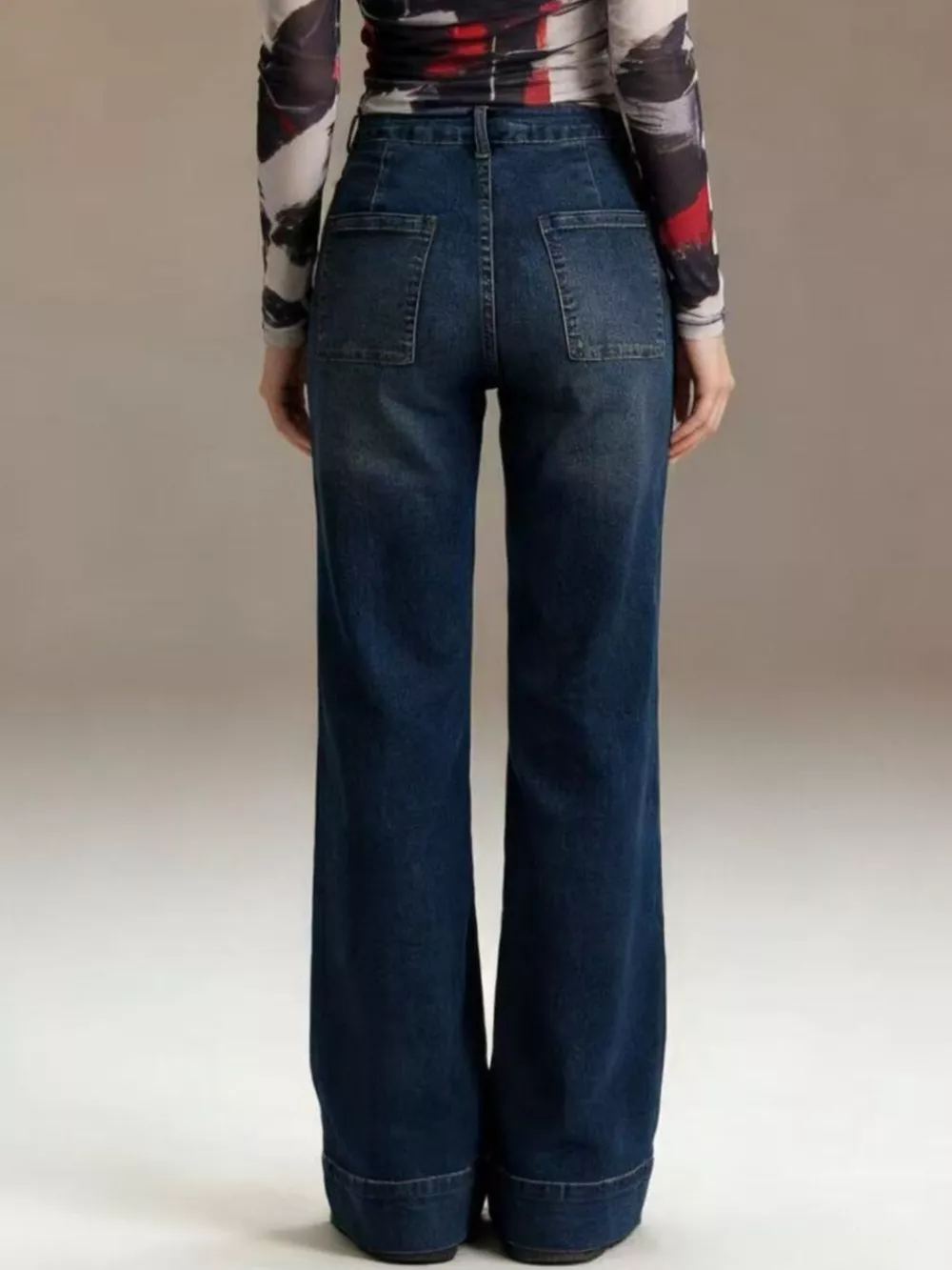 High-Waisted Flare Leg Jeans, image 9