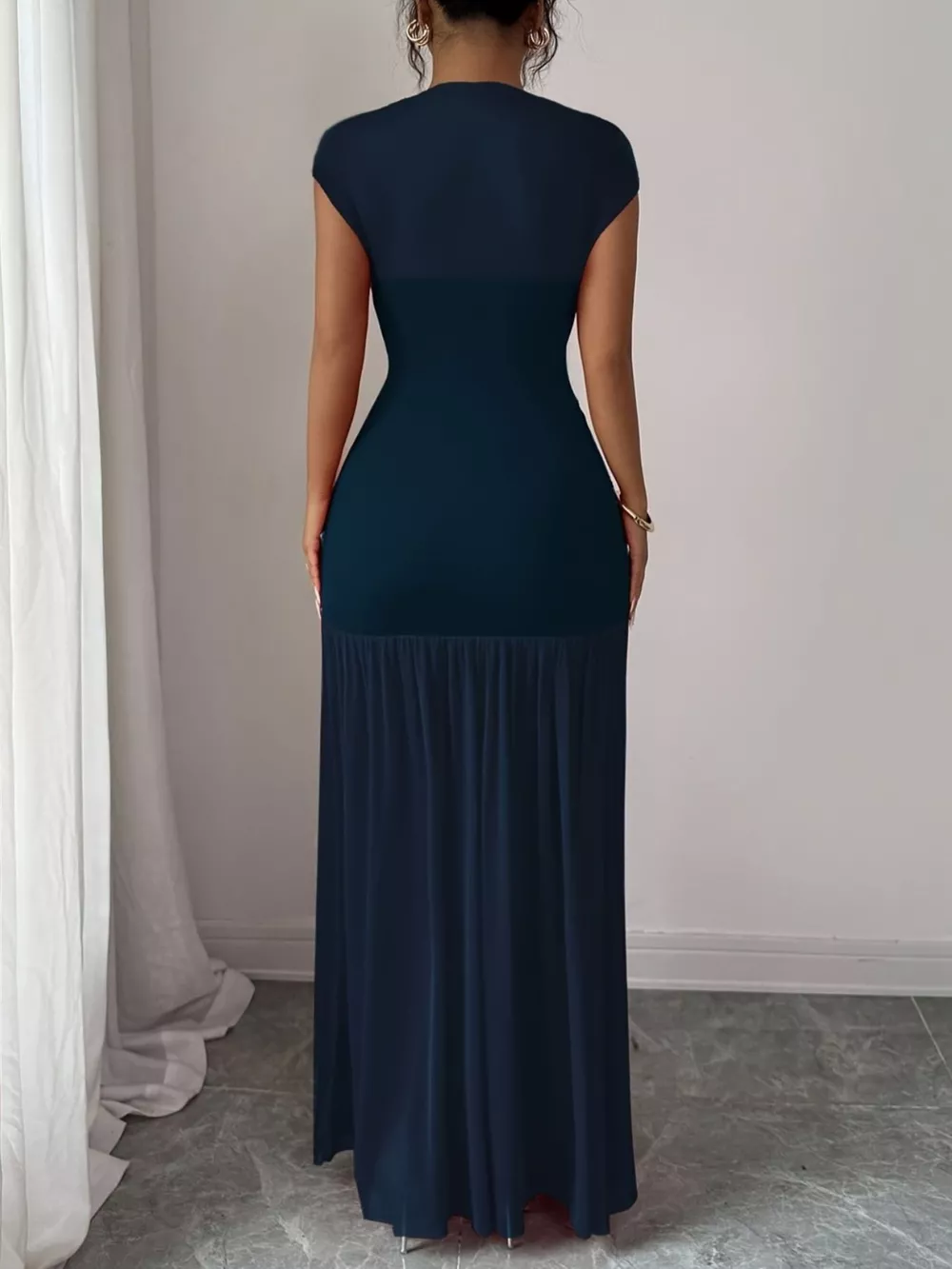 Ruched Bodycon Maxi Dress, image 3
