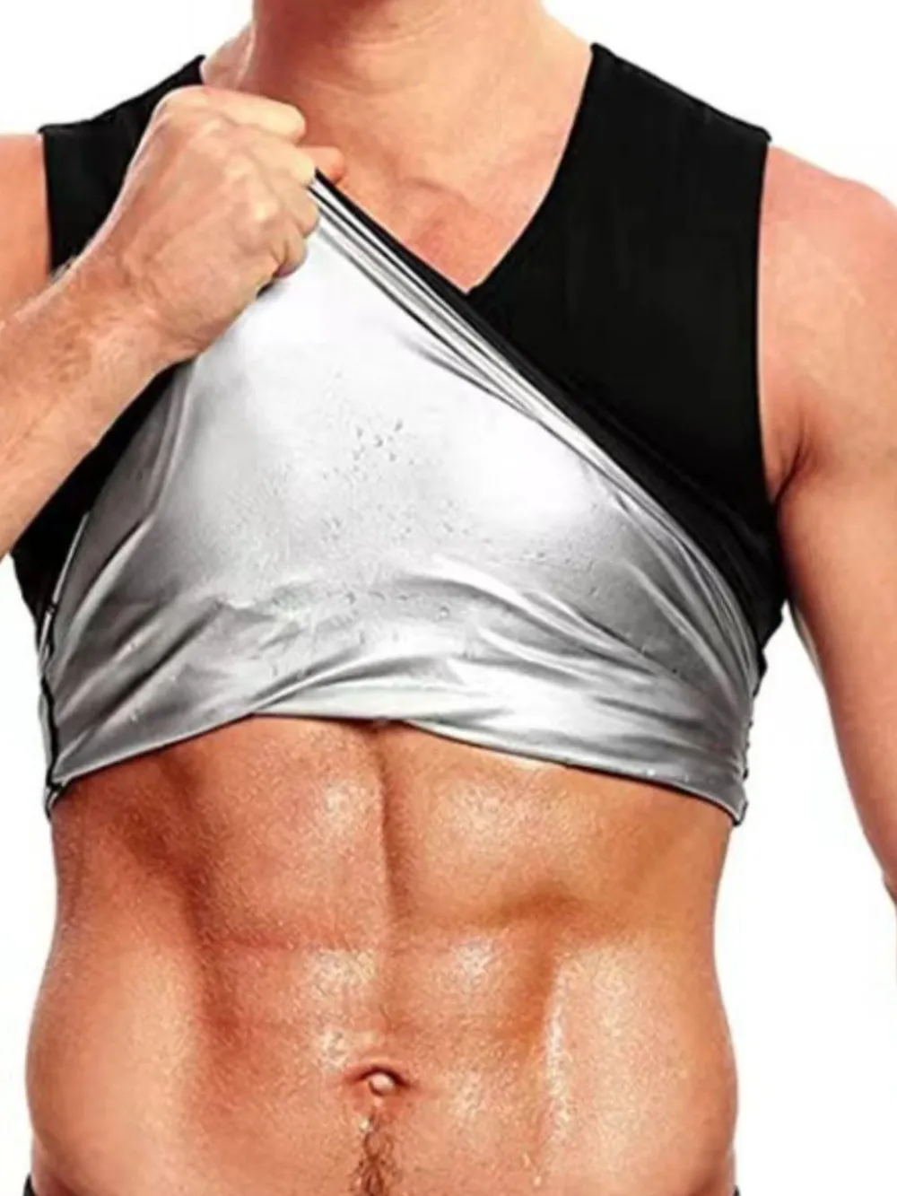 Men's Round Neck Tank, image 2