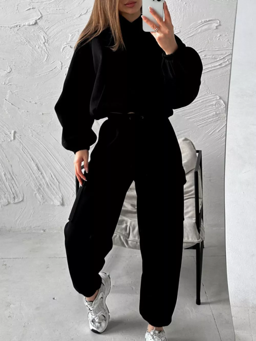 Kangaroo Pocket Hoodie and Joggers Set