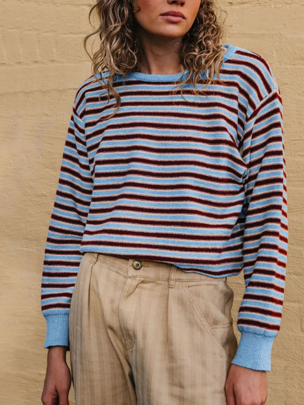 Striped Crew Neck Sweater, image 5