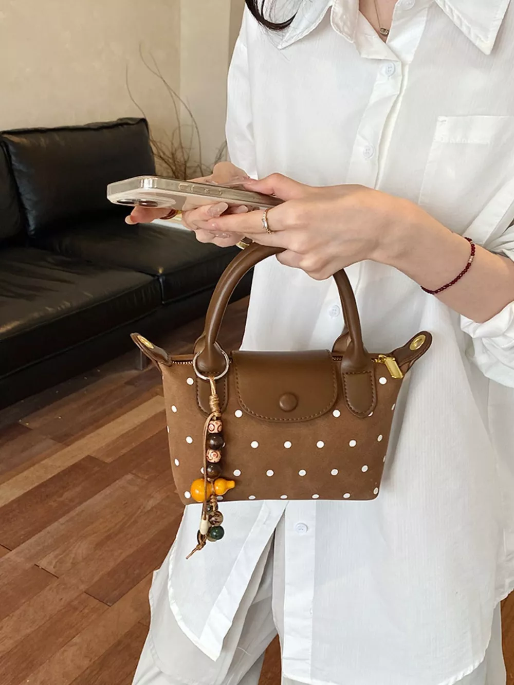 Polka Dot Crossbody Bag, image 4