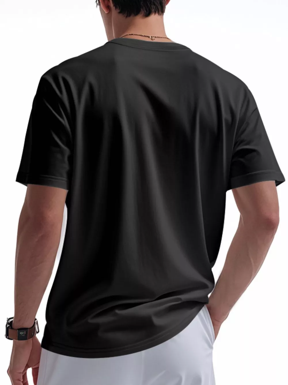 Men's Full Size Casual Button Detail Short Sleeve T-Shirt Plus Size, image 12