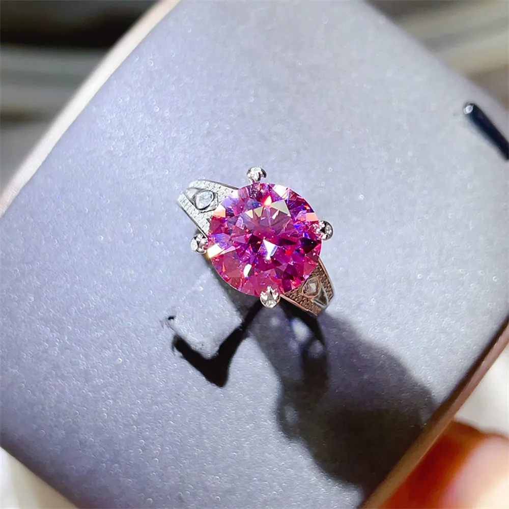 5 Carat Moissanite 925 Sterling Silver Ring, image 4