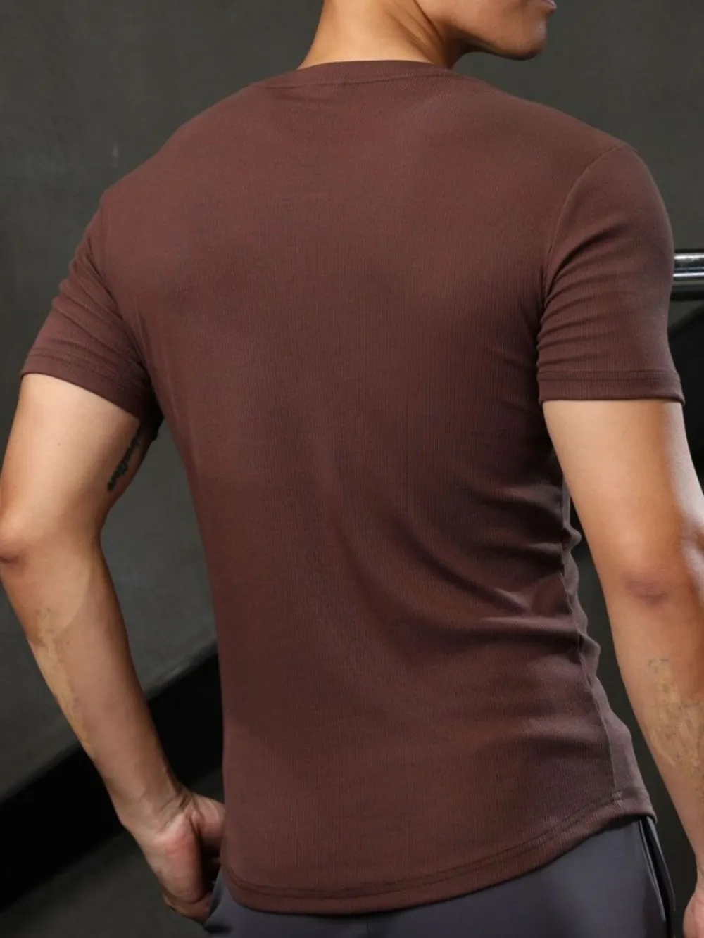 Men's Plus Size Round Neck Short Sleeve T-Shirt, image 7